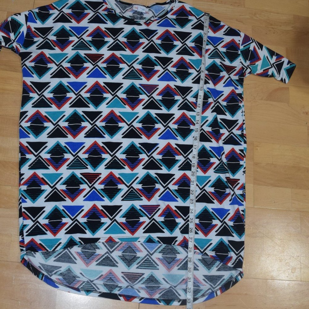 LULAROE Women's Sz M Patterned Tunic Blouse - Great Condition - Picture 6 of 7